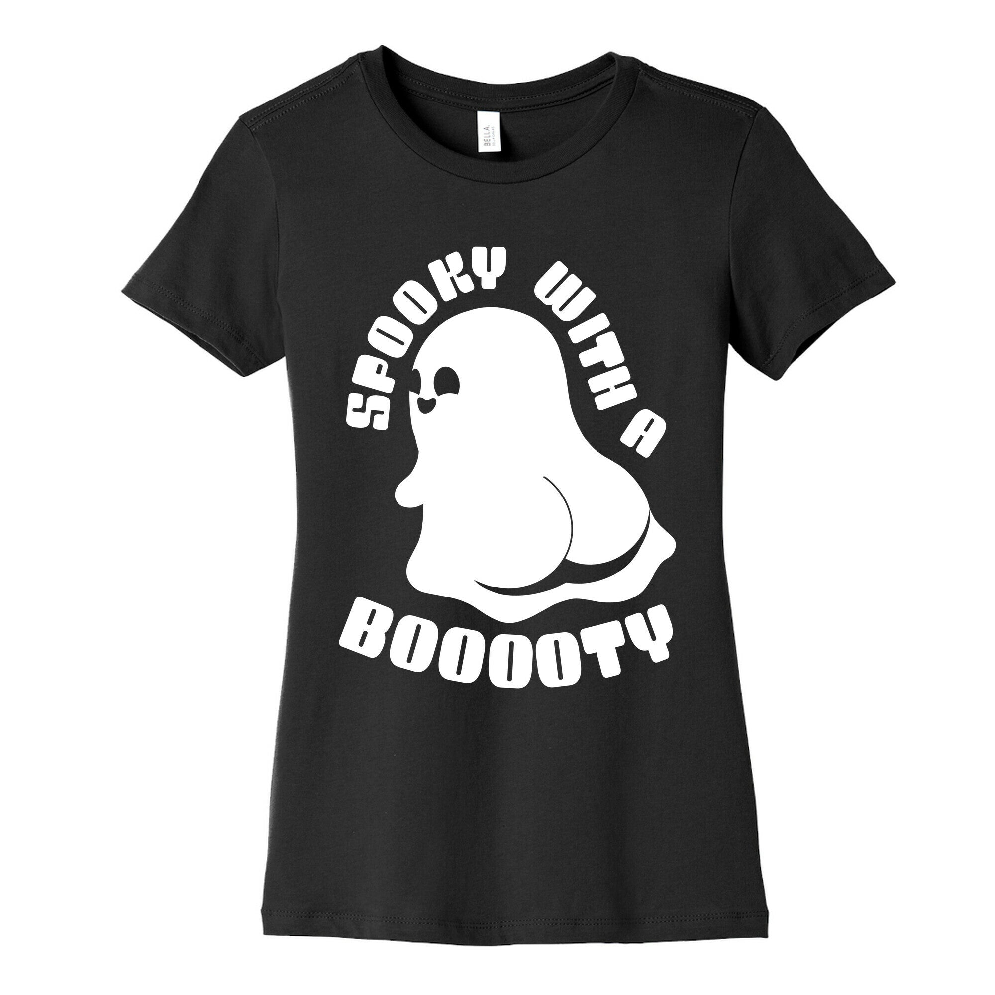 Spooky With A Booooty Ghost Women's Cotton Tee