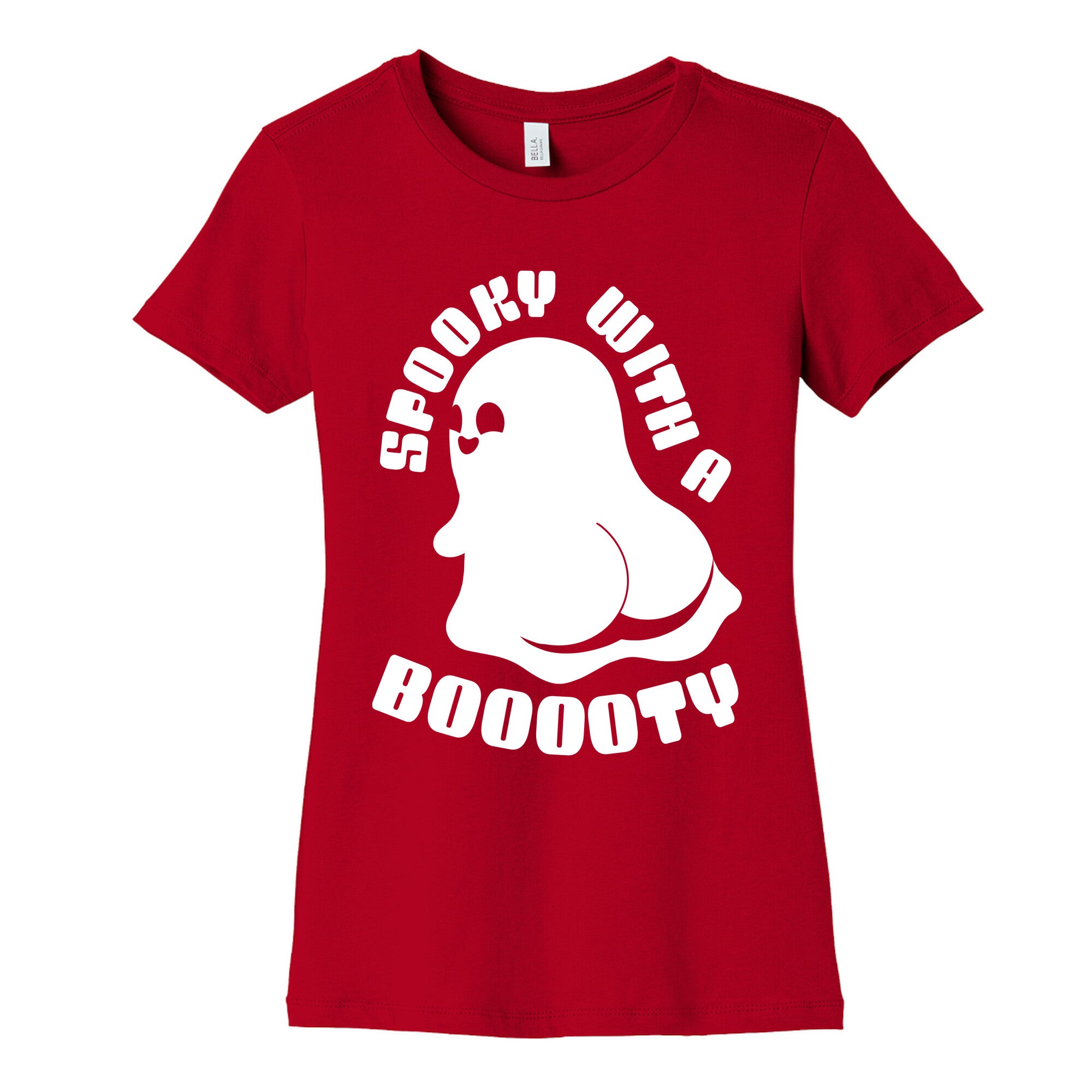 Spooky With A Booooty Ghost Women's Cotton Tee