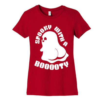 Spooky With A Booooty Ghost Women's Cotton Tee