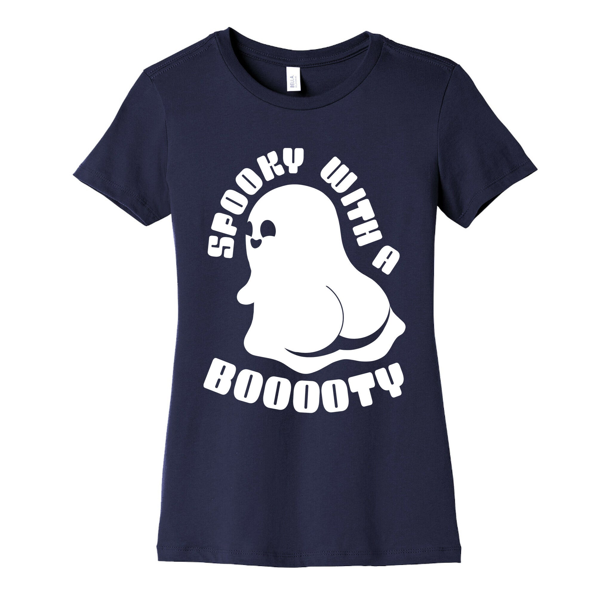 Spooky With A Booooty Ghost Women's Cotton Tee