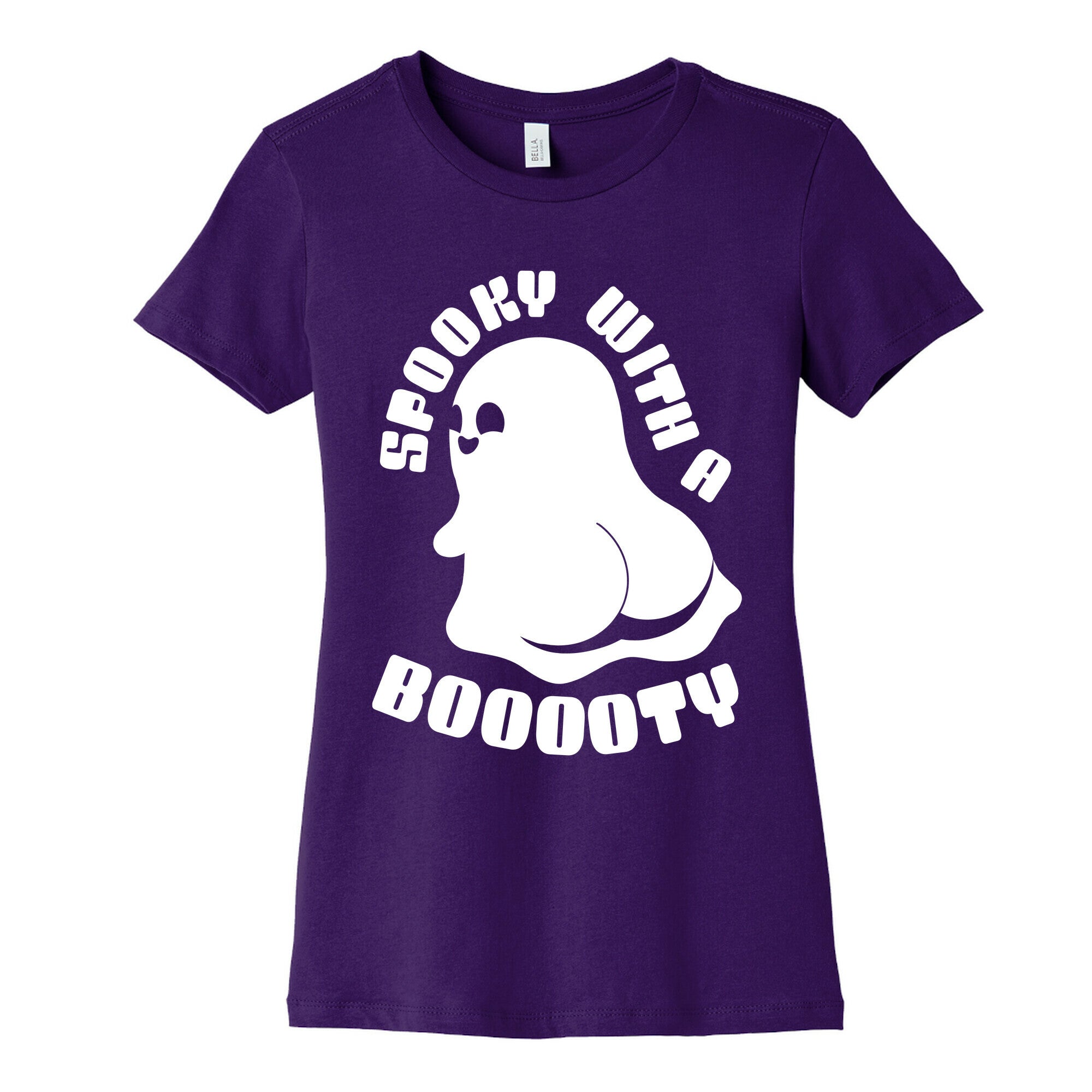 Spooky With A Booooty Ghost Women's Cotton Tee