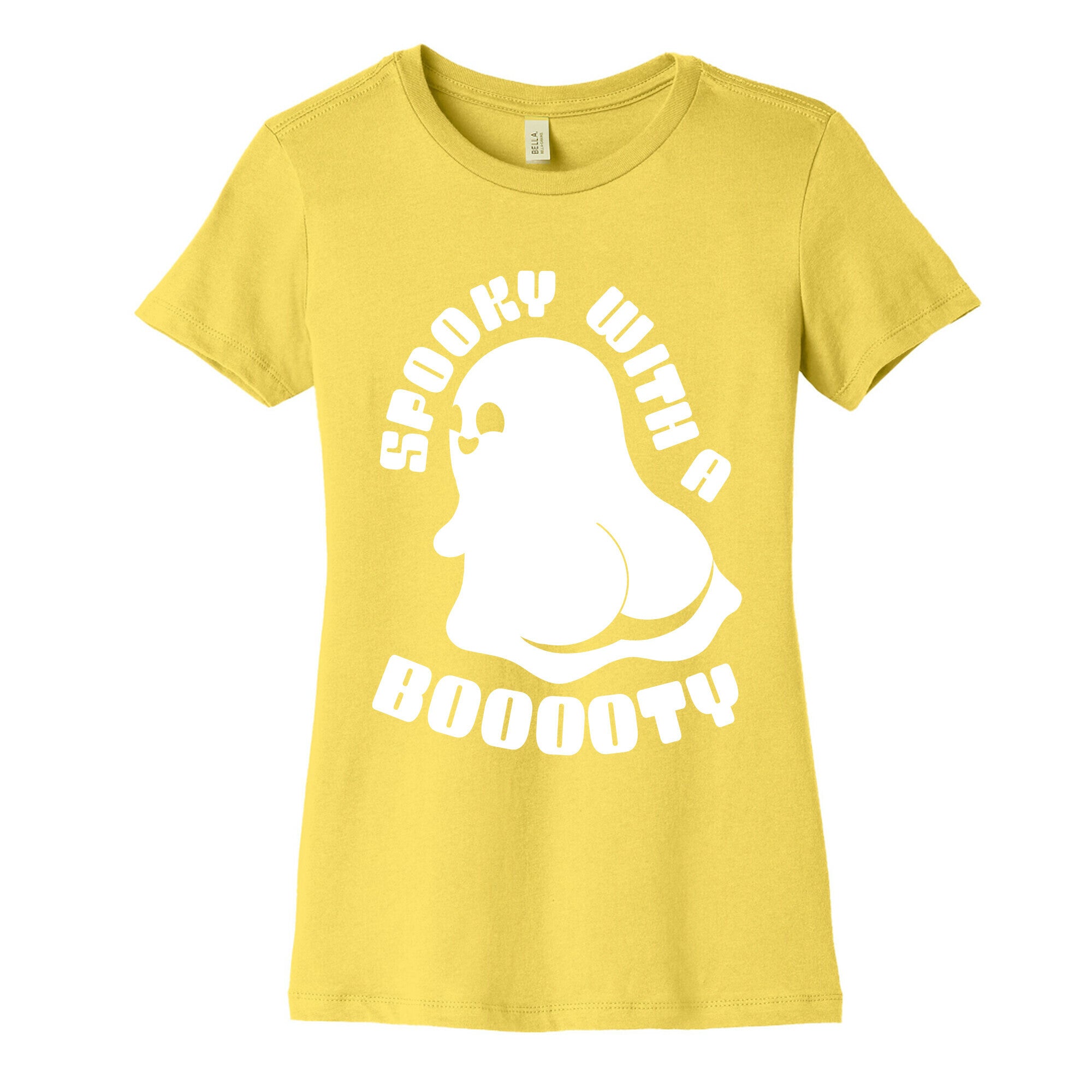 Spooky With A Booooty Ghost Women's Cotton Tee