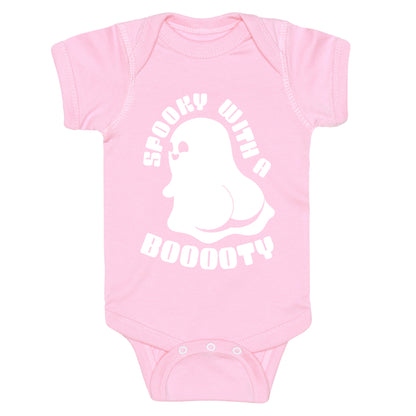 Spooky With A Booooty Ghost Baby One Piece