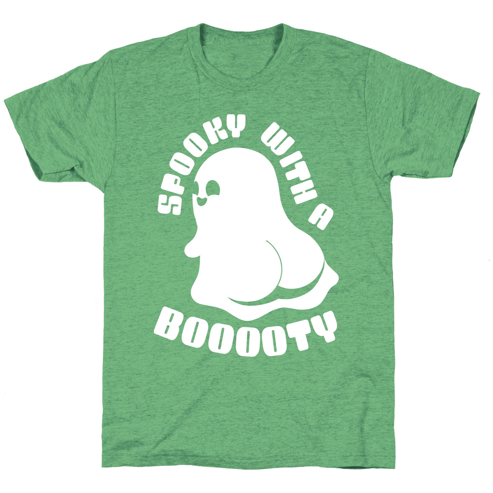 Spooky With A Booooty Ghost Unisex Triblend Tee