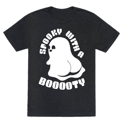 Spooky With A Booooty Ghost Unisex Triblend Tee