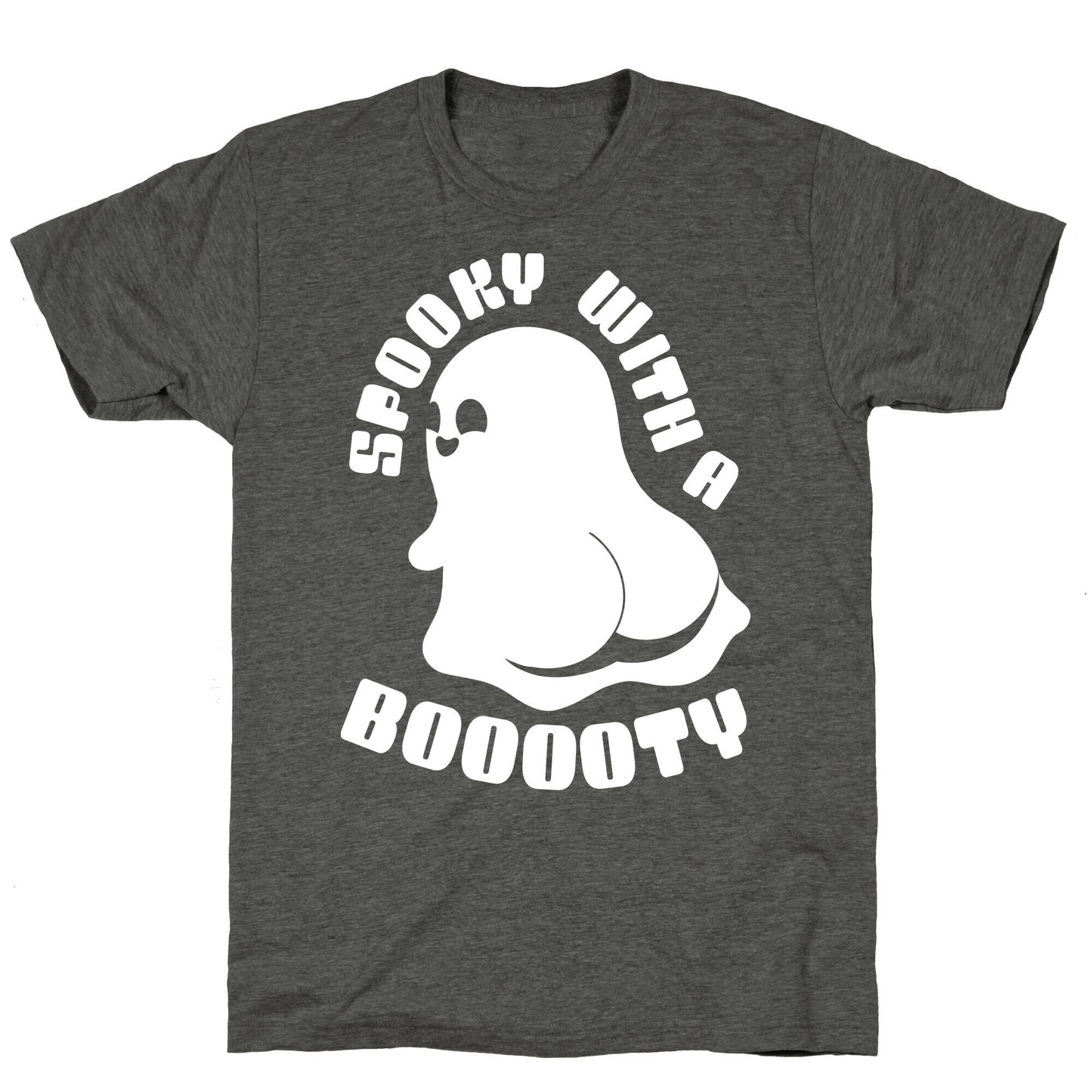 Spooky With A Booooty Ghost Unisex Triblend Tee