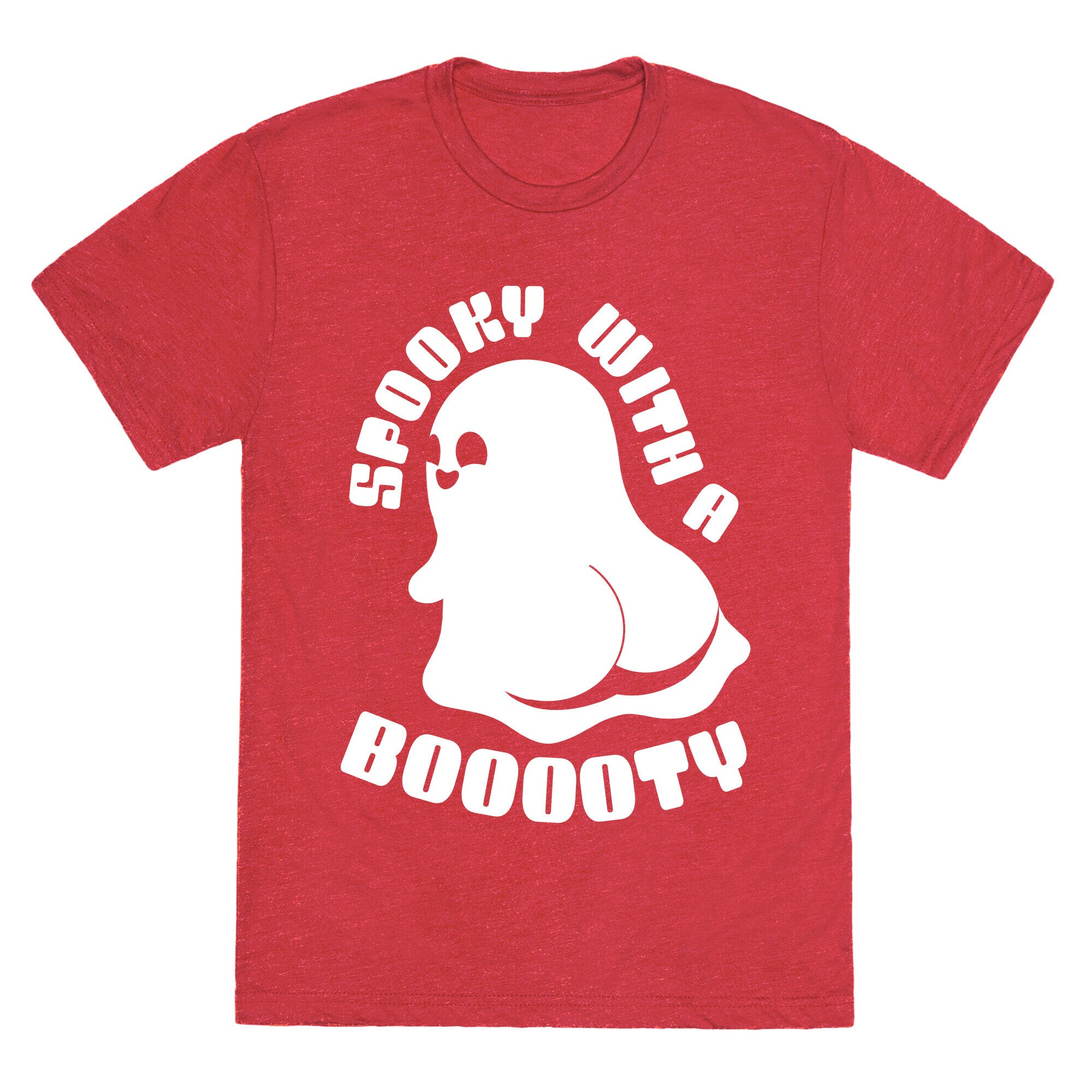Spooky With A Booooty Ghost Unisex Triblend Tee