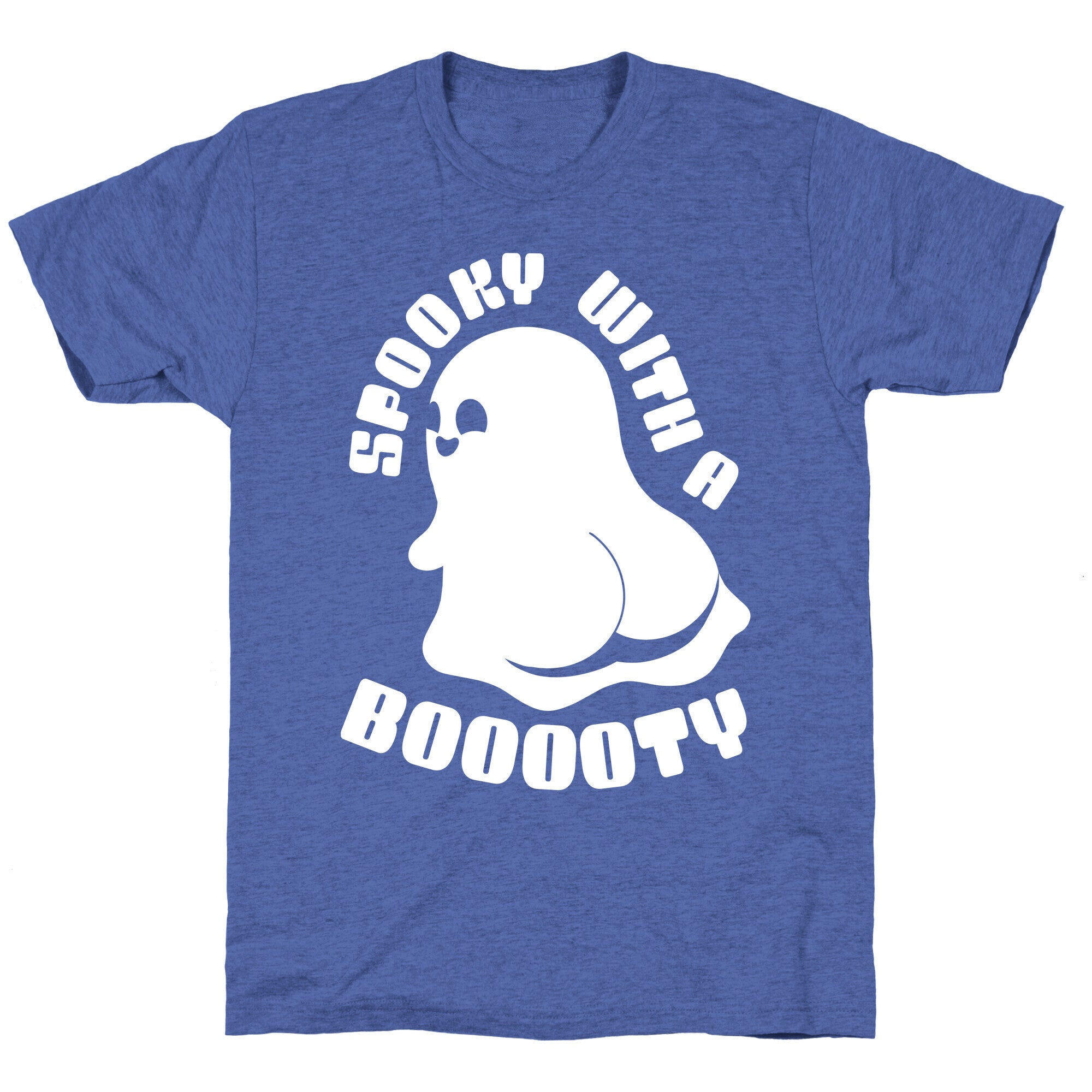 Spooky With A Booooty Ghost Unisex Triblend Tee