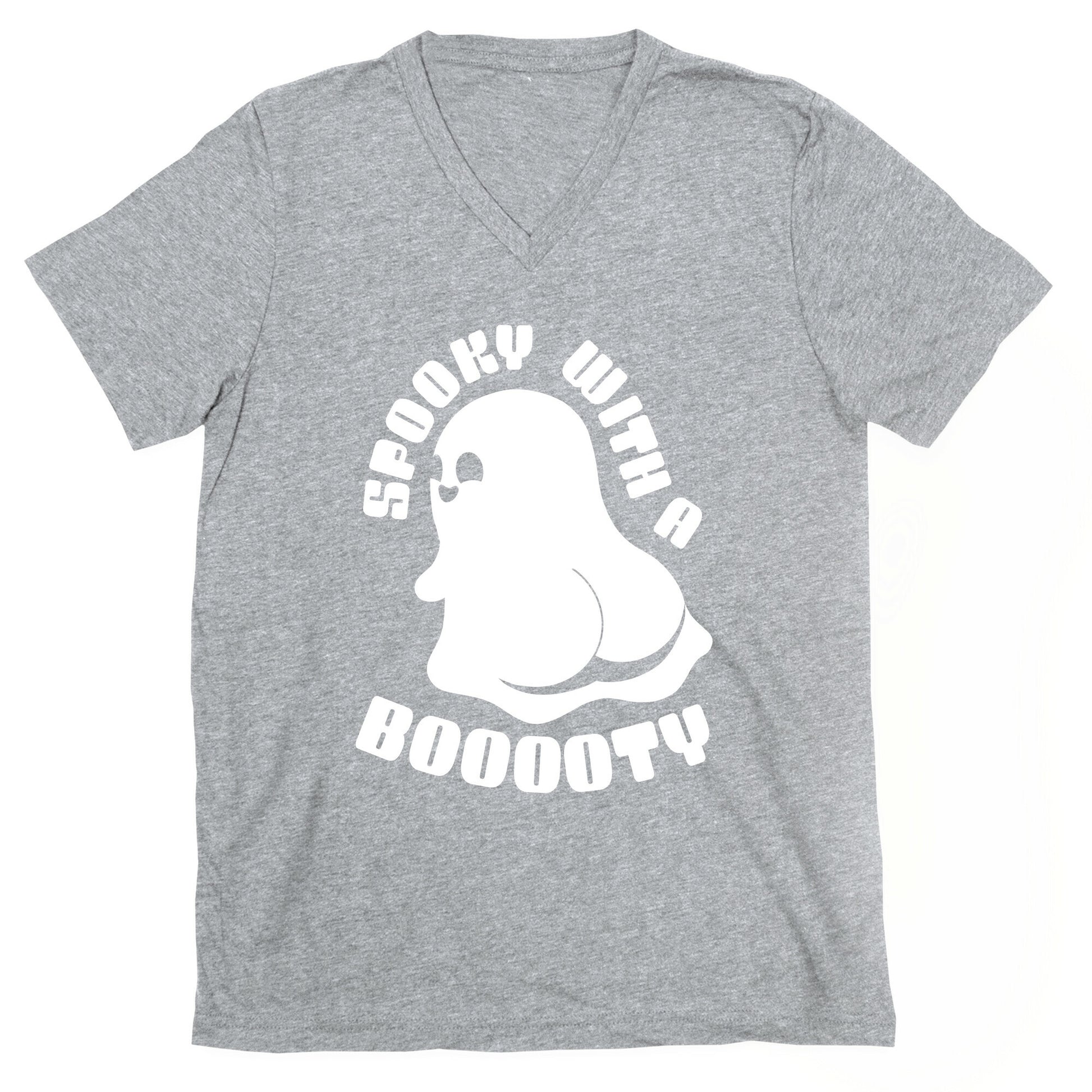 Spooky With A Booooty Ghost V-Neck
