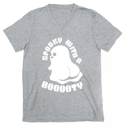 Spooky With A Booooty Ghost V-Neck
