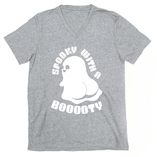 Spooky With A Booooty Ghost V-Neck