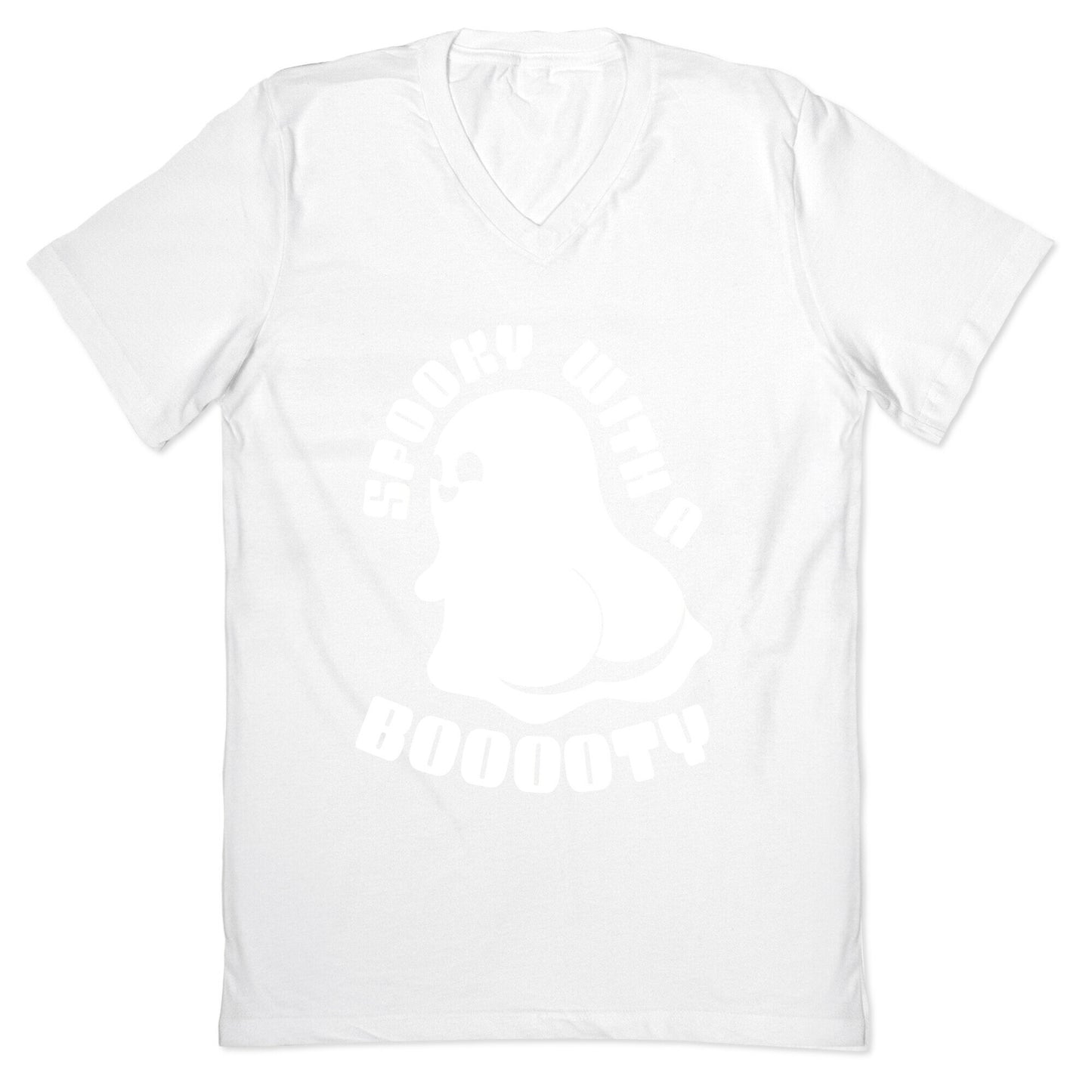 Spooky With A Booooty Ghost V-Neck