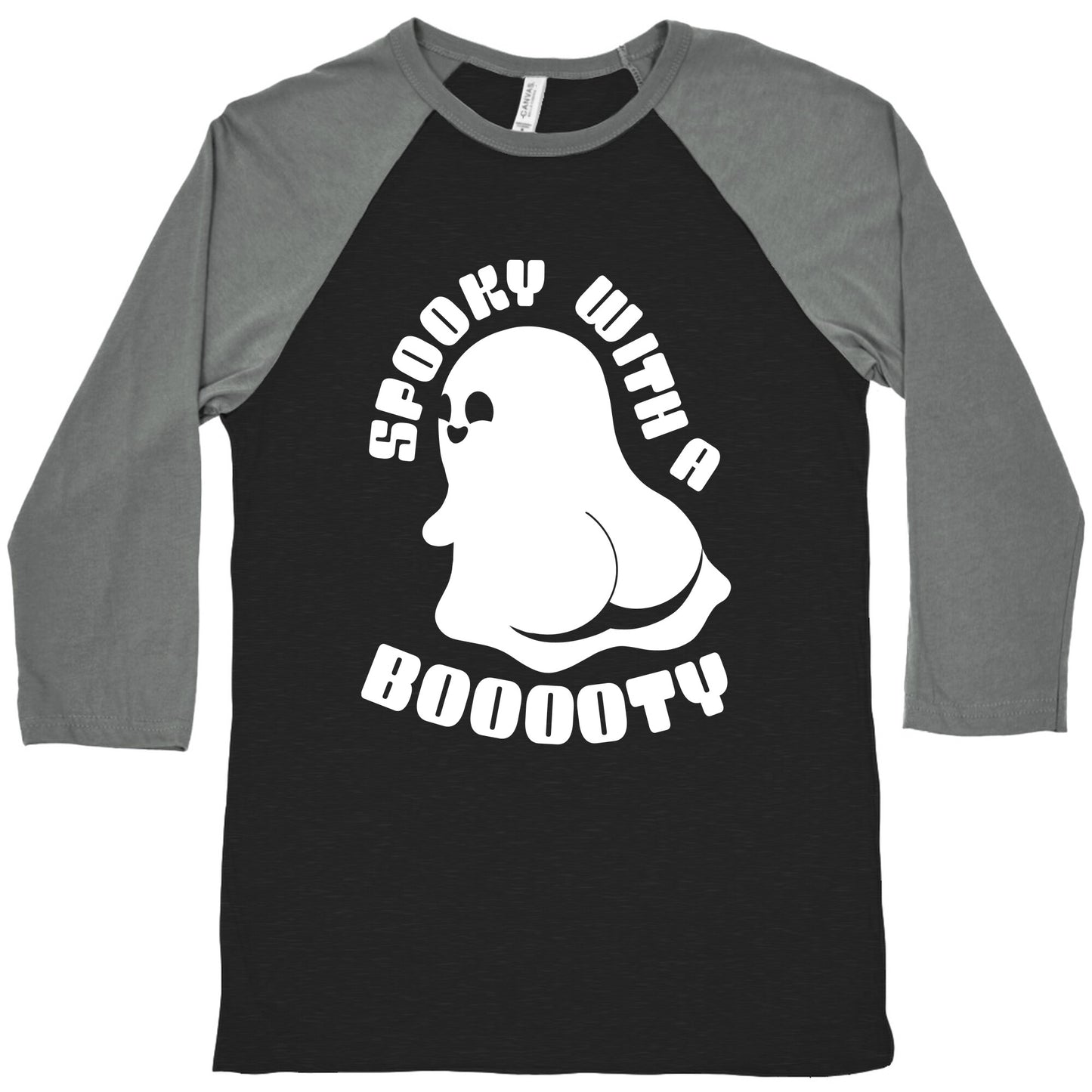 Spooky With A Booooty Ghost Baseball Tee