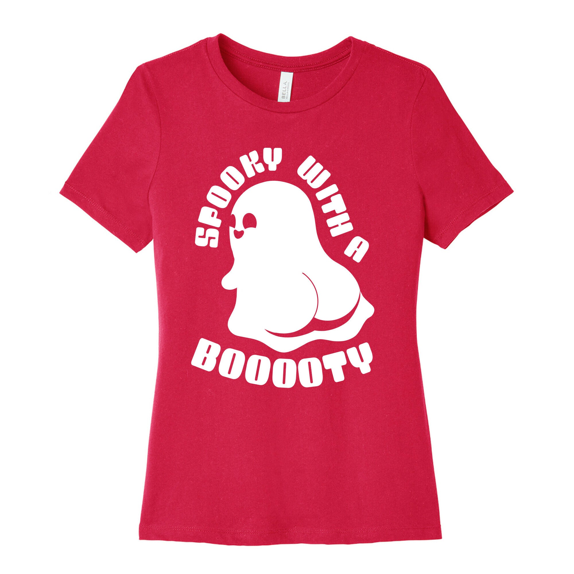 Spooky With A Booooty Ghost Women's Cotton Tee