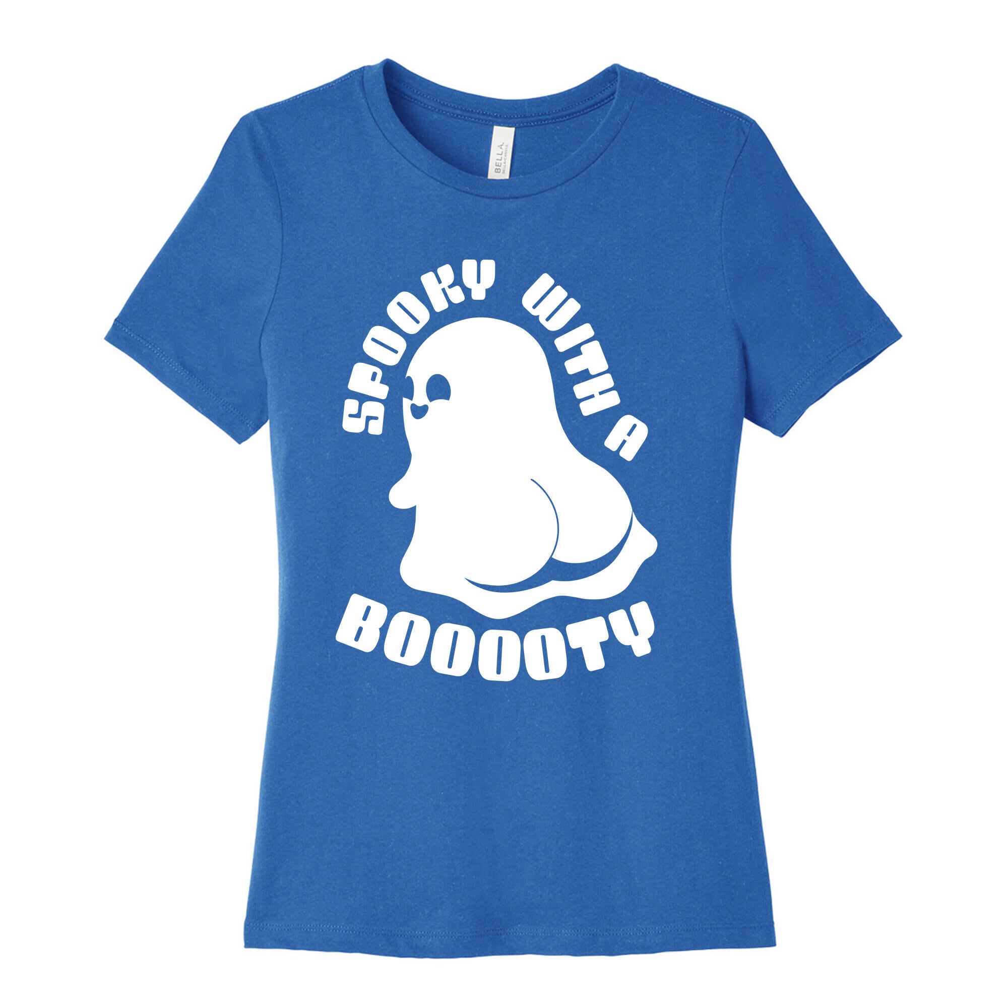Spooky With A Booooty Ghost Women's Cotton Tee
