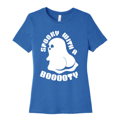 Spooky With A Booooty Ghost Women's Cotton Tee