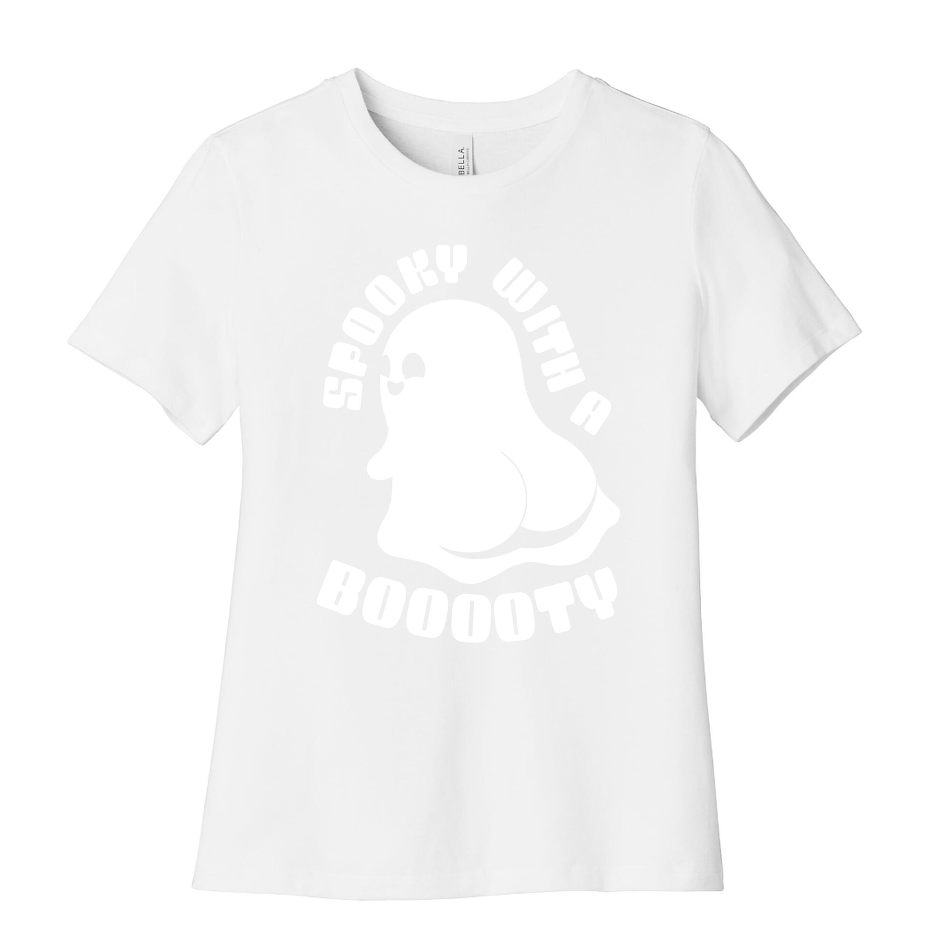 Spooky With A Booooty Ghost Women's Cotton Tee