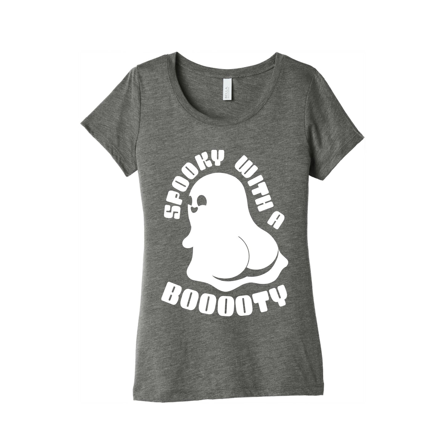 Spooky With A Booooty Ghost Women's Triblend Tee