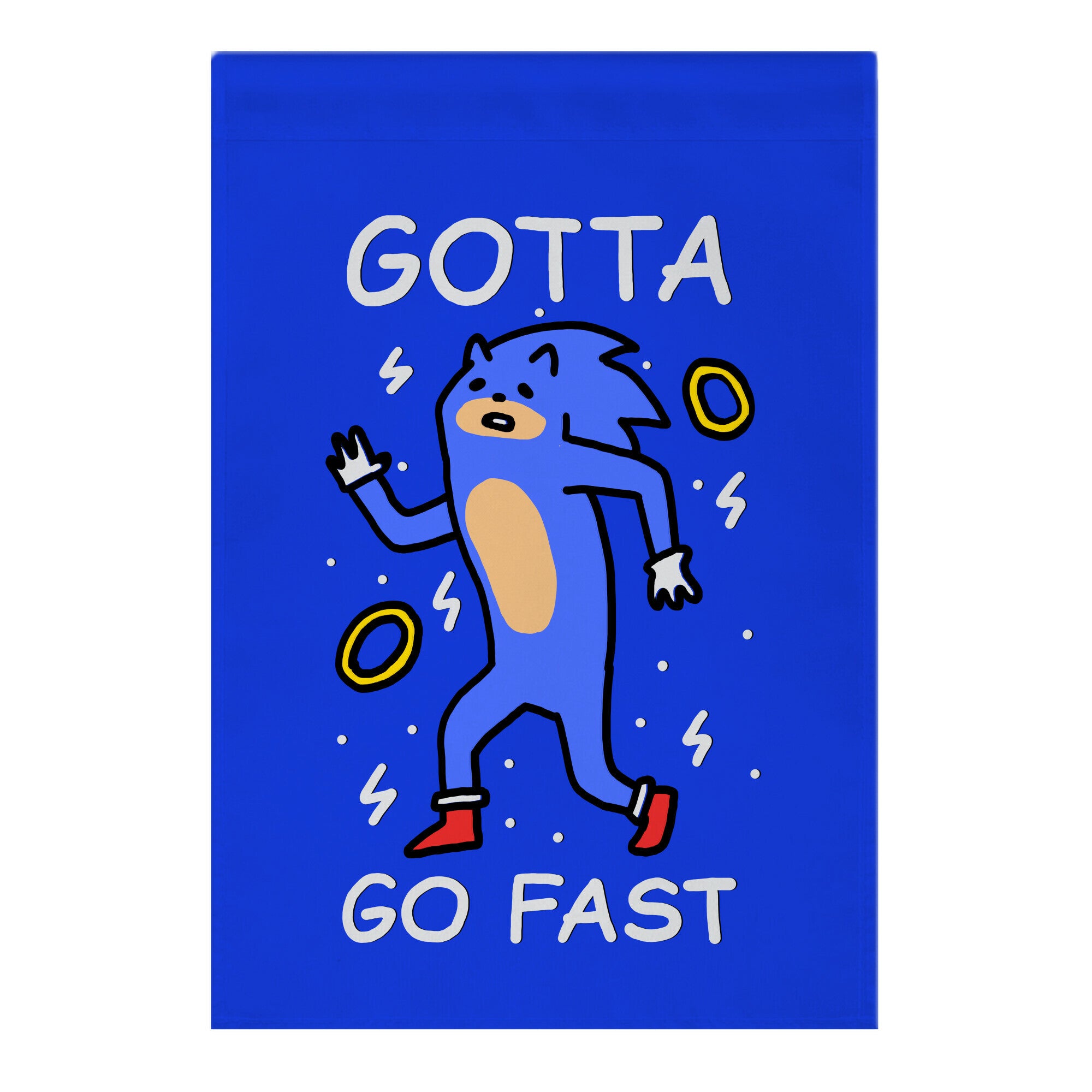 Gotta Go Fast Garden Flag