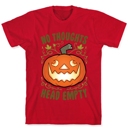 No Thoughts, Heady Empty Jack o' lantern T-Shirt