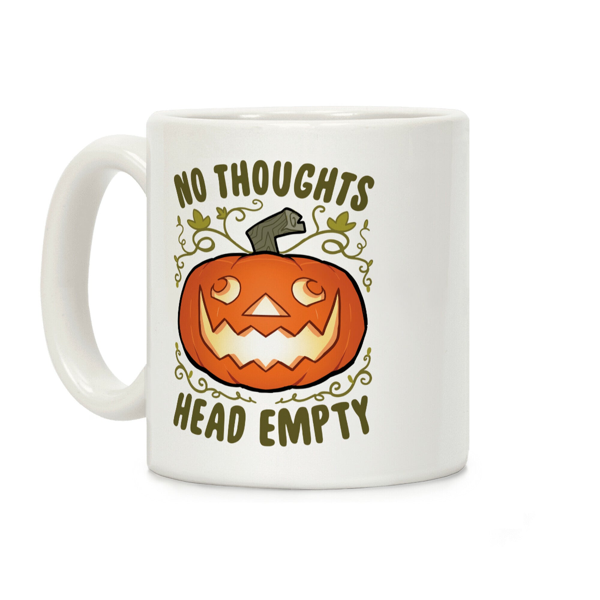 No Thoughts, Heady Empty Jack o' lantern Coffee Mug