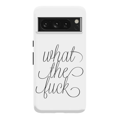 WTF Live Laugh Love Script Parody Phone Case