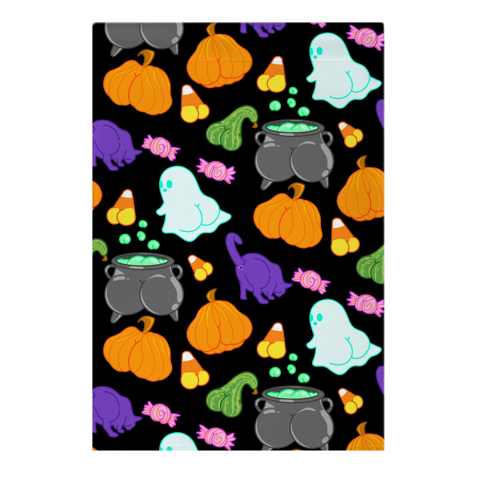 Spooky Booties Pattern Garden Flag