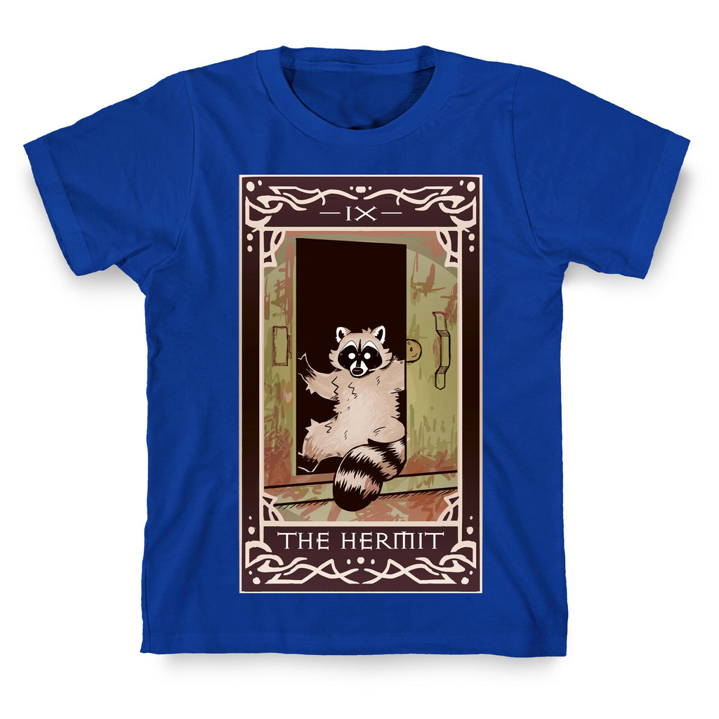 The Hermit Raccoon Tarot Card T-Shirt