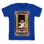 The Hermit Raccoon Tarot Card T-Shirt