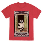 The Hermit Raccoon Tarot Card Unisex Triblend Tee