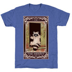The Hermit Raccoon Tarot Card Unisex Triblend Tee