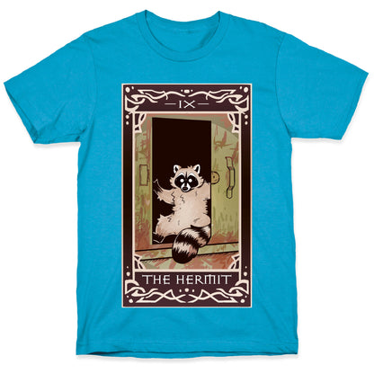 The Hermit Raccoon Tarot Card Unisex Triblend Tee