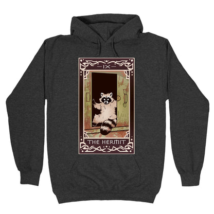 The Hermit Raccoon Tarot Card Hoodie