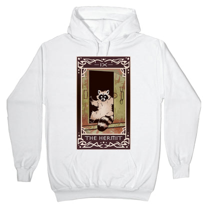 The Hermit Raccoon Tarot Card Hoodie