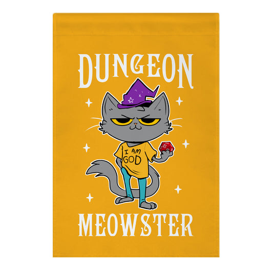 Dungeon Meowster Garden Flag