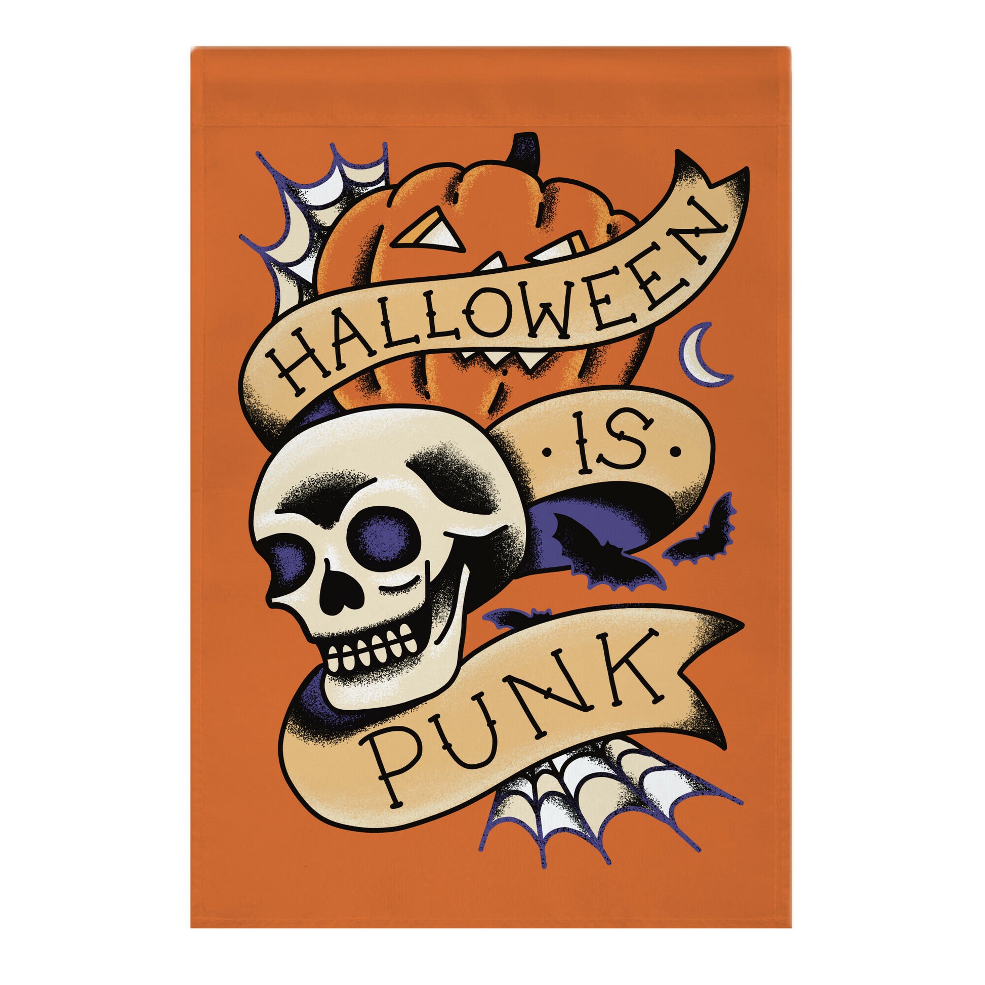 Halloween is Punk Garden Flag
