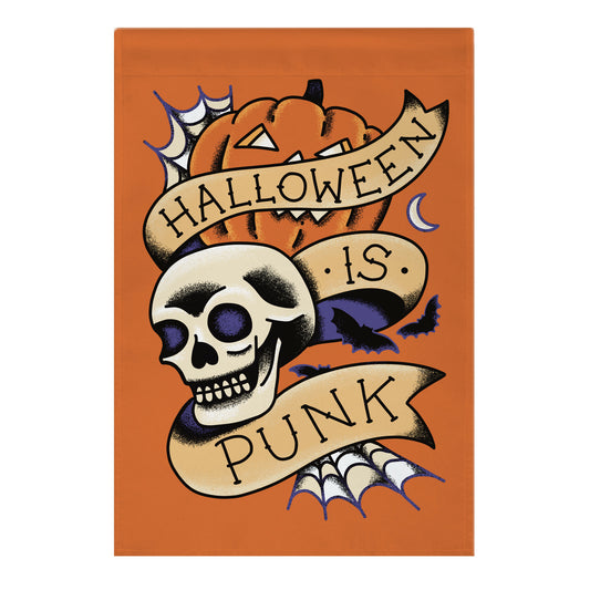 Halloween is Punk Garden Flag