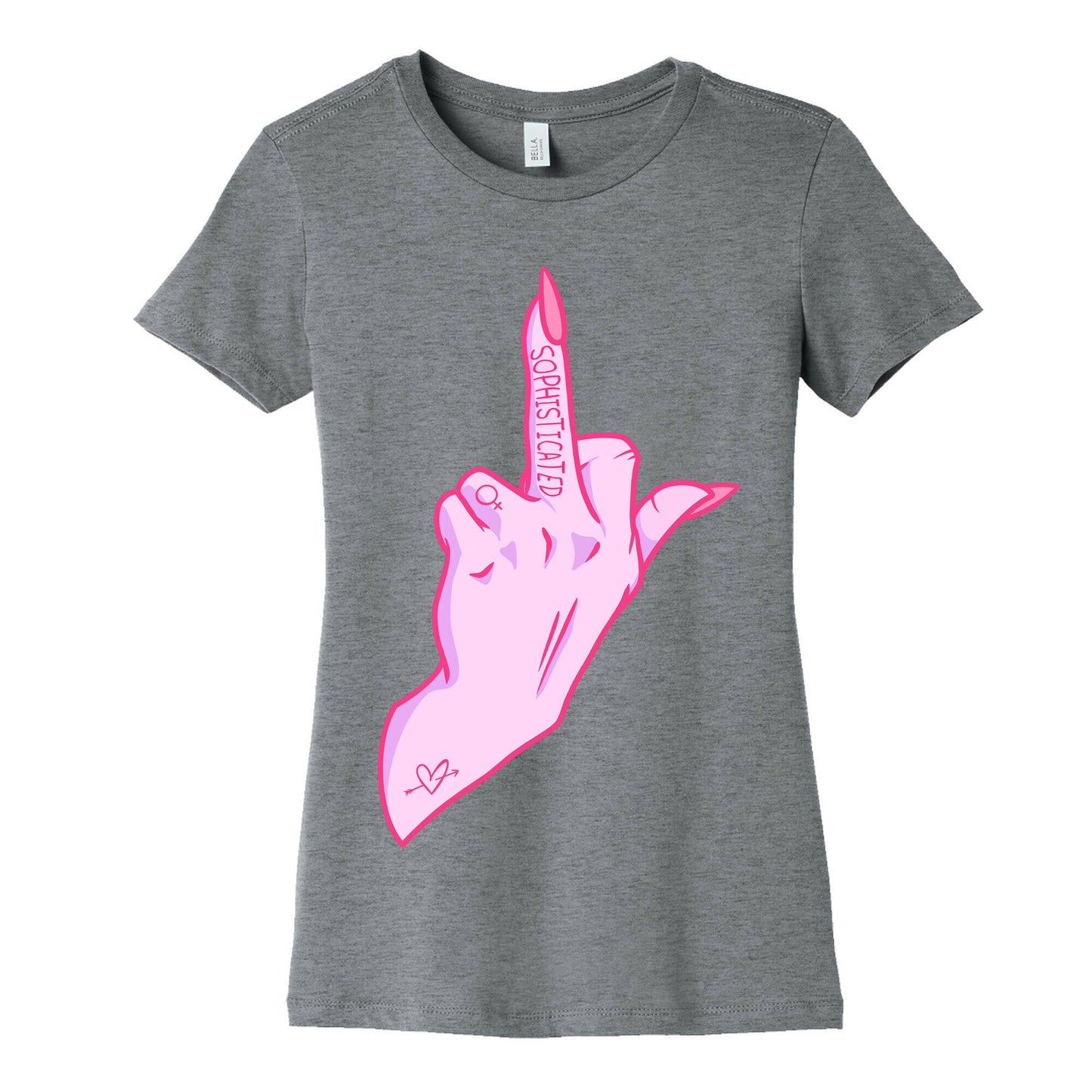 Sophisticated Middle Finger Women's Cotton Tee