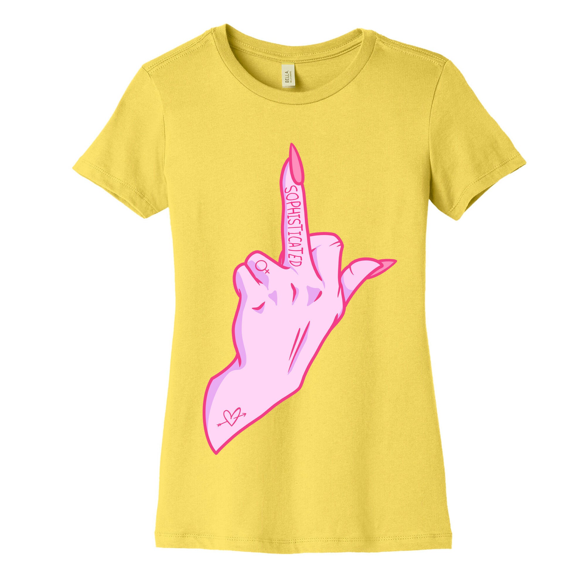 Sophisticated Middle Finger Women's Cotton Tee