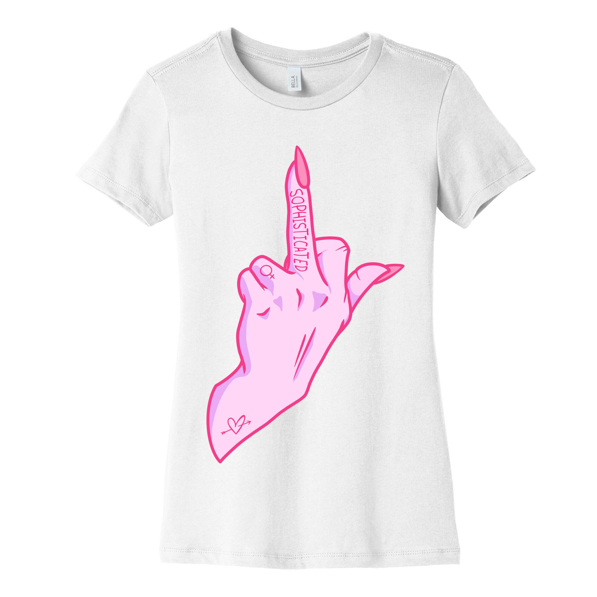 Sophisticated Middle Finger Women's Cotton Tee