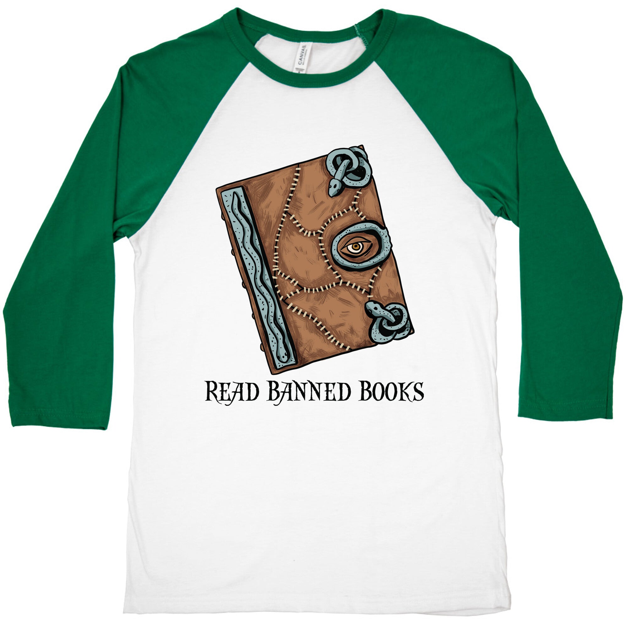 Read Banned Books Spellbook Baseball Tee
