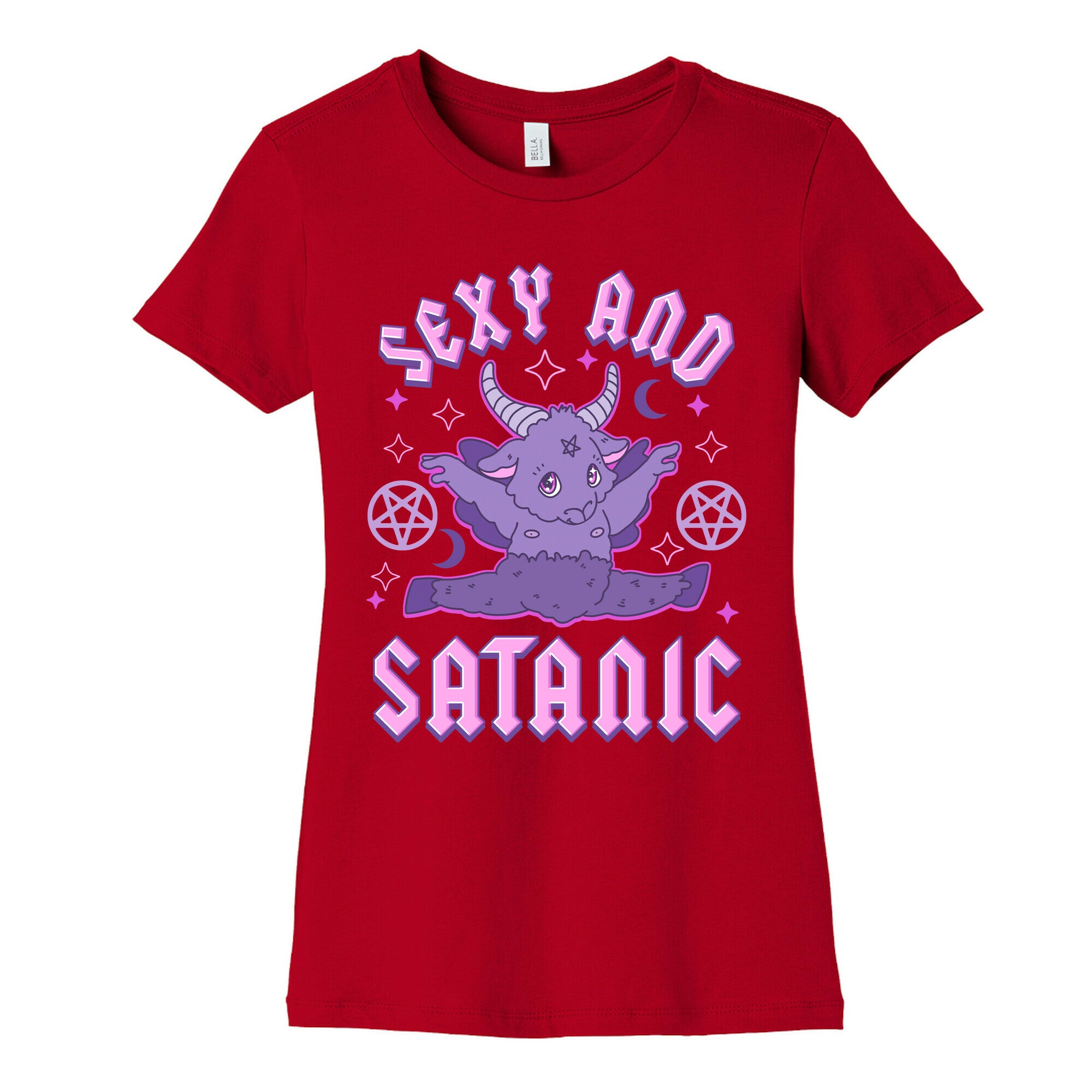Sexy and Satanic Baphomet Women's Cotton Tee