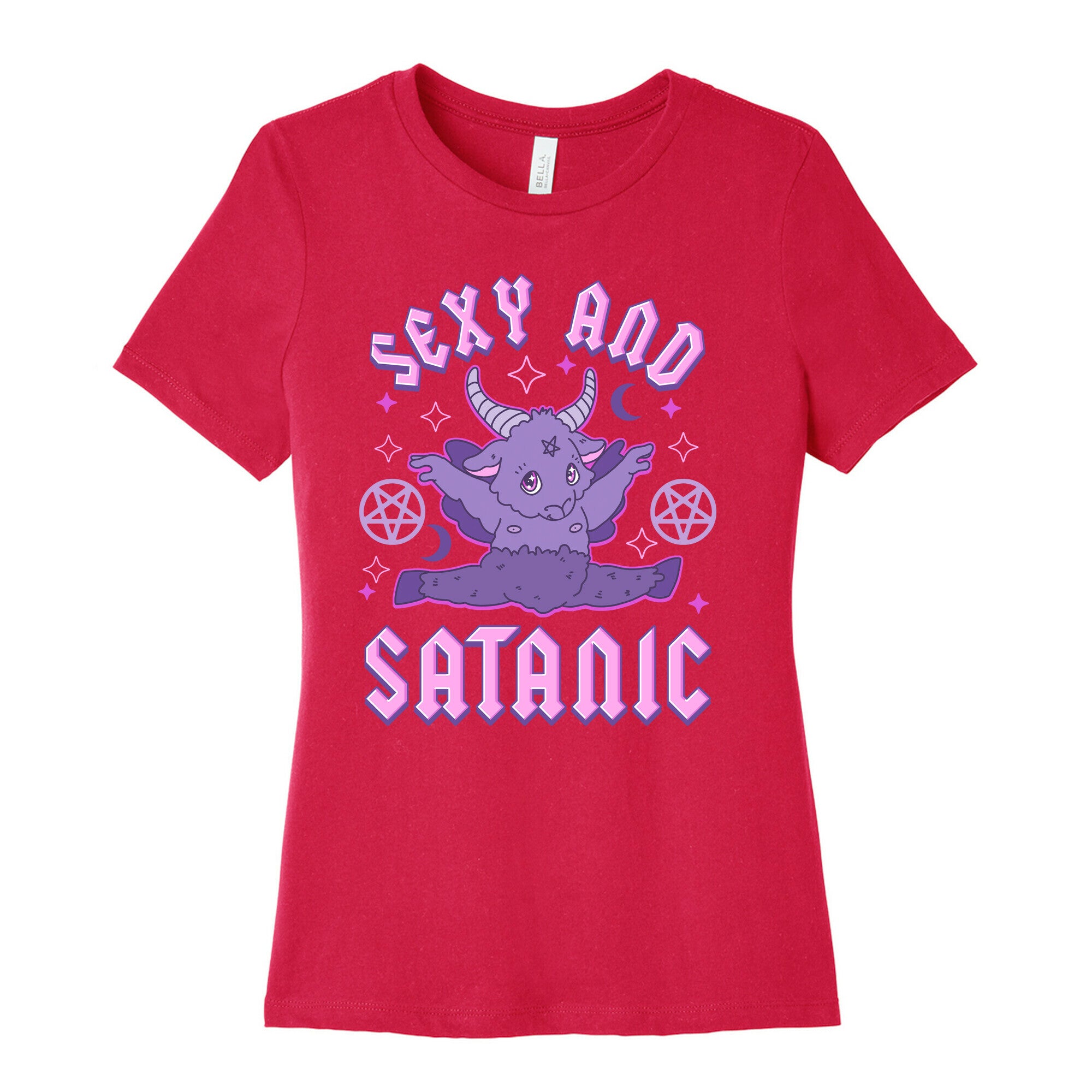 Sexy and Satanic Baphomet Women's Cotton Tee