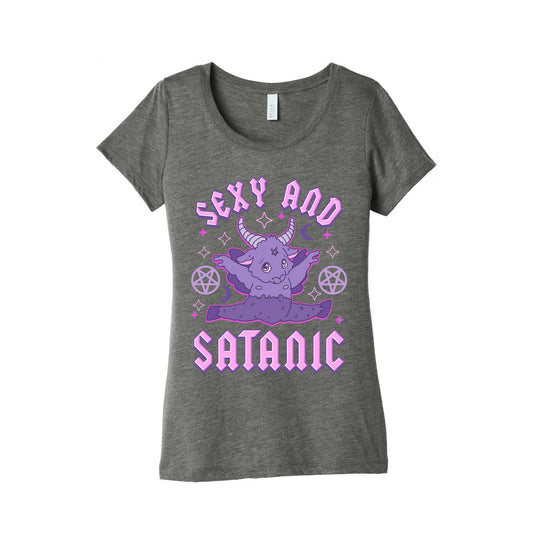 Sexy and Satanic Baphomet Women's Triblend Tee