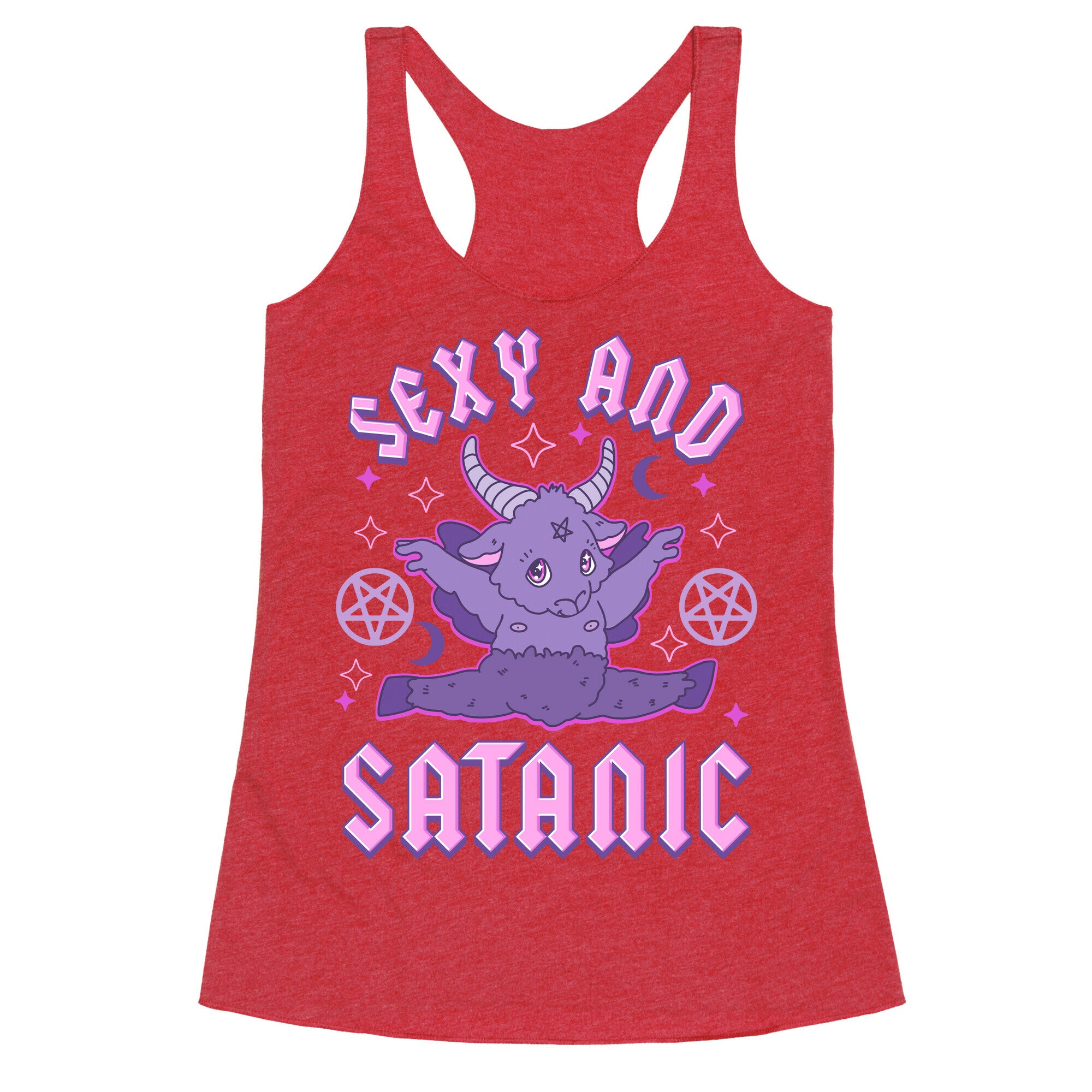 Sexy and Satanic Baphomet Racerback Tank