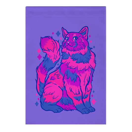 Bisexual Pride Cat Garden Flag