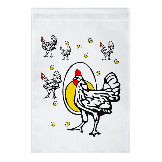 Roseanne's Chicken Shirt Garden Flag