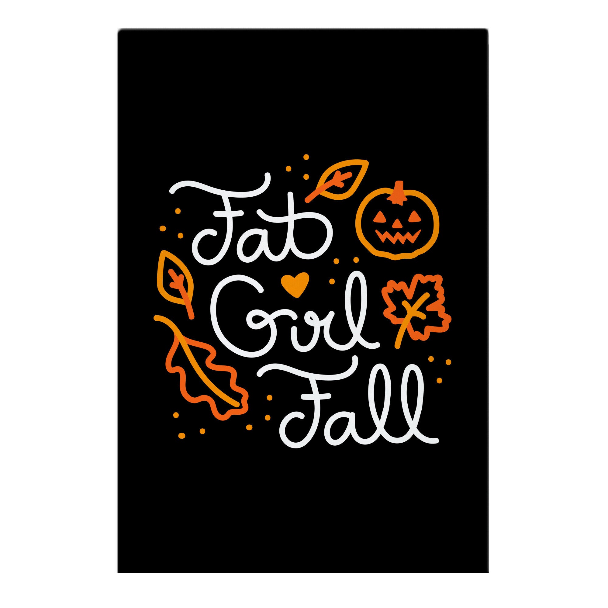Fat Girl Fall Garden Flag