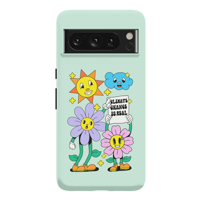 Climate Change Is Real Cartoon Phone Case