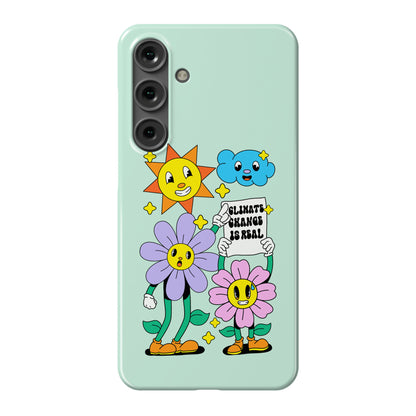 Climate Change Is Real Cartoon Phone Case